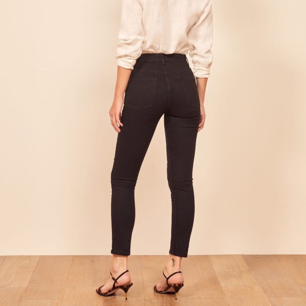 Reformation Serena High Skinny Jeans Black - Picture 10 of 13